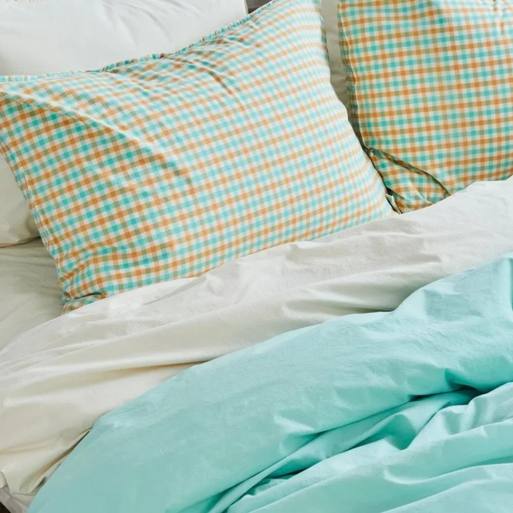 3 Pc Set Cimino Home Chambray Duvet Cover & Pillowcases
